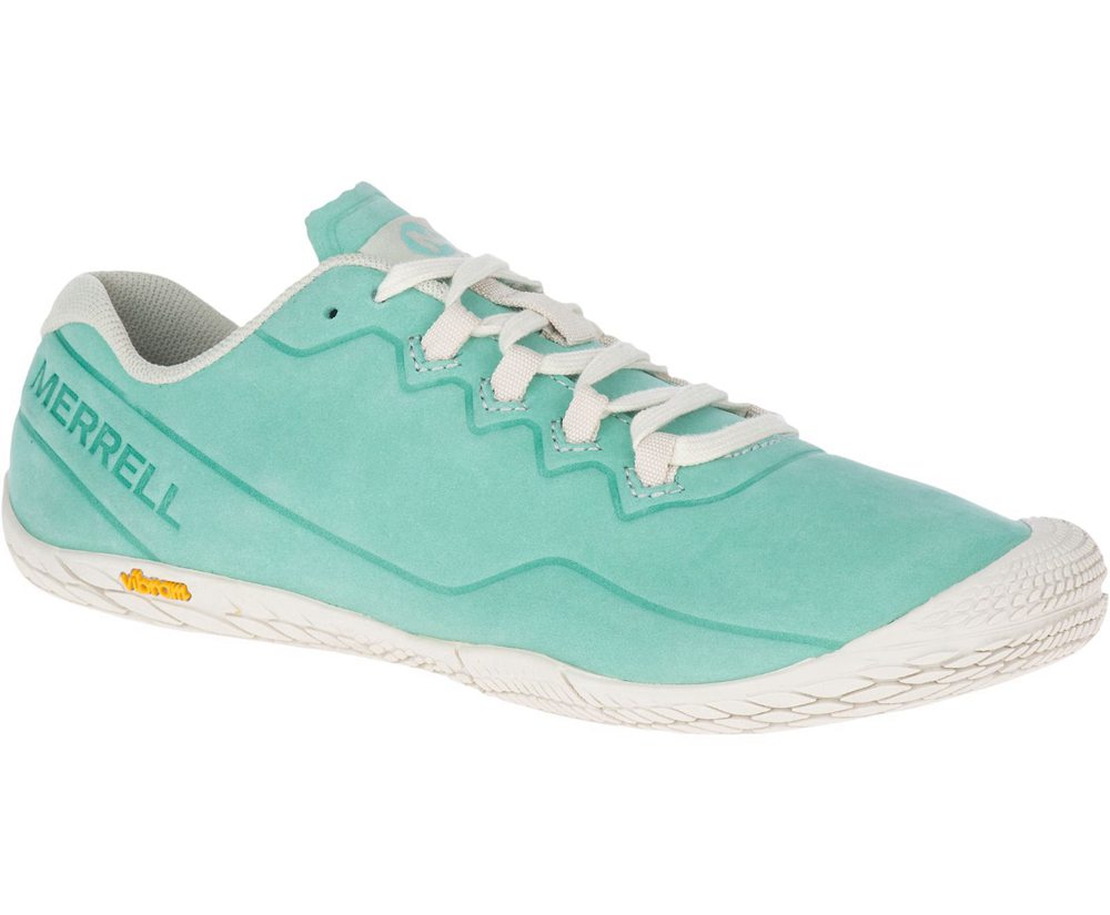 Buty Sportowe Merrell Damskie Mięta - Vapor Glove 3 Luna Skórzane - 352178-NHT